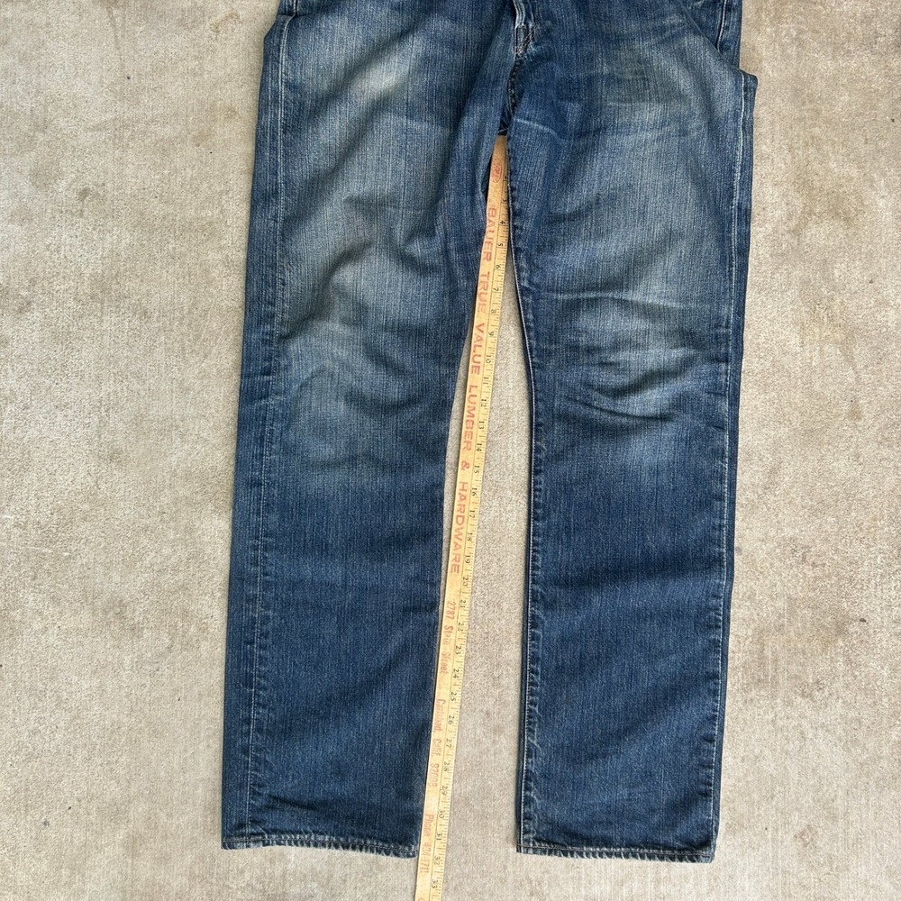 Polo Ralph Lauren 867 Jeans 36x34 Blue Dark Wash Straight Leg Vintage 90s - Picture 6 of 7